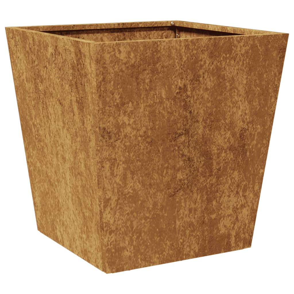 Plantekasser 2 stk 40x40x40 cm cortenstål