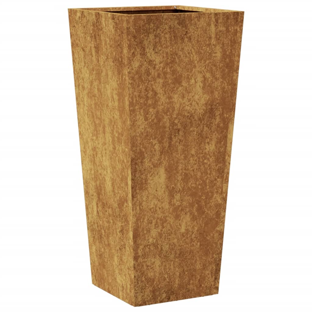 Hageplantekasse 35x35x75 cm oksidert stål