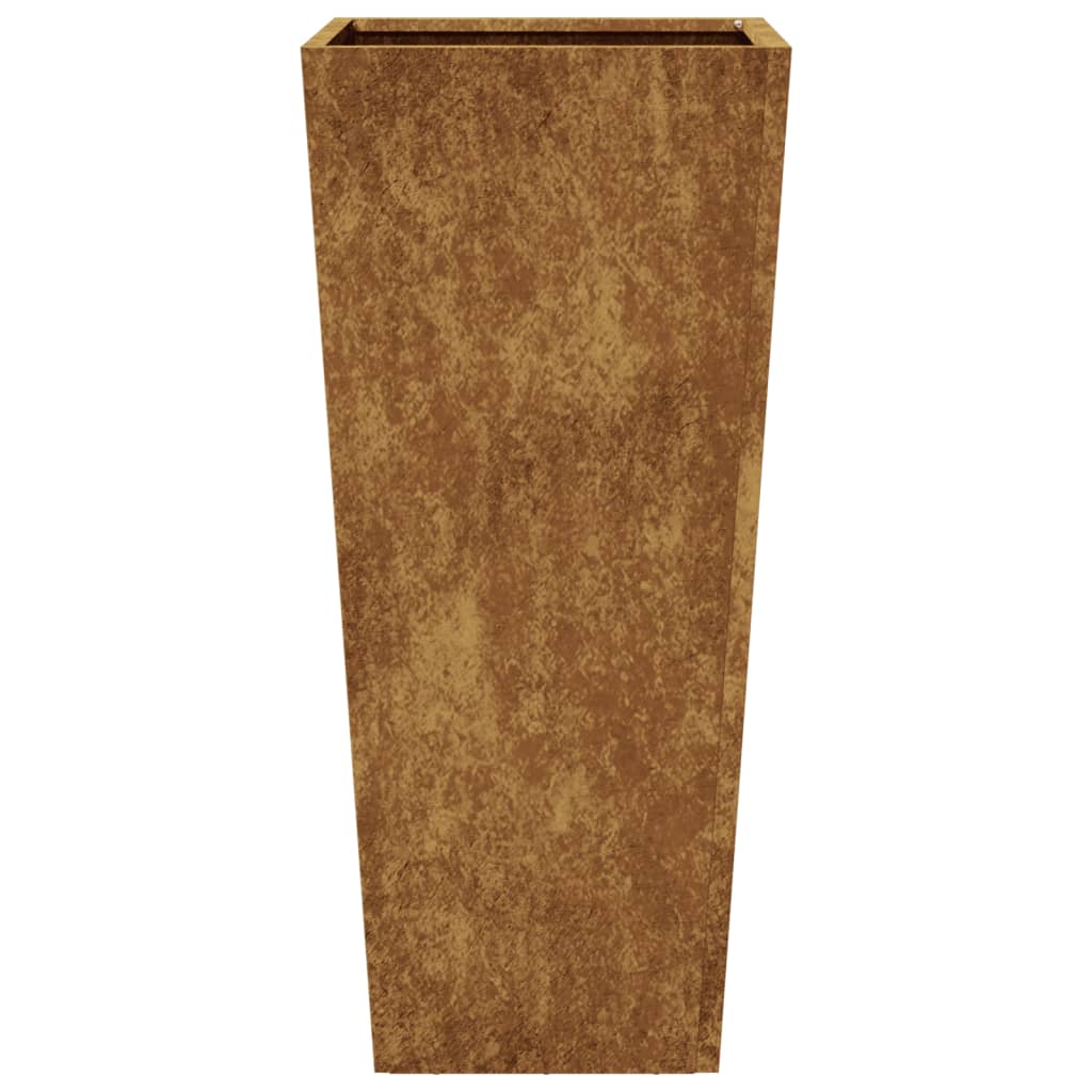 Hageplantekasse 35x35x75 cm oksidert stål