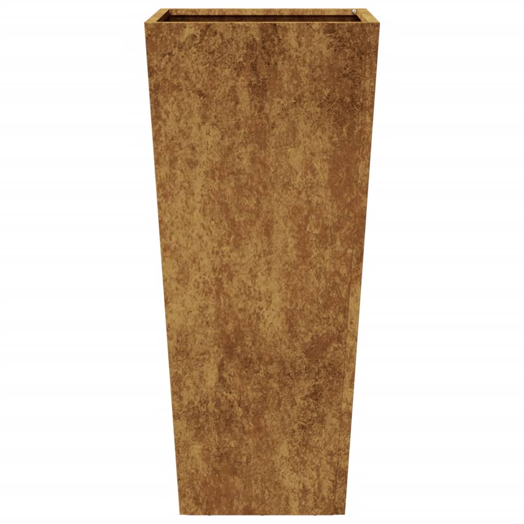 Hageplantekasse 35x35x75 cm oksidert stål