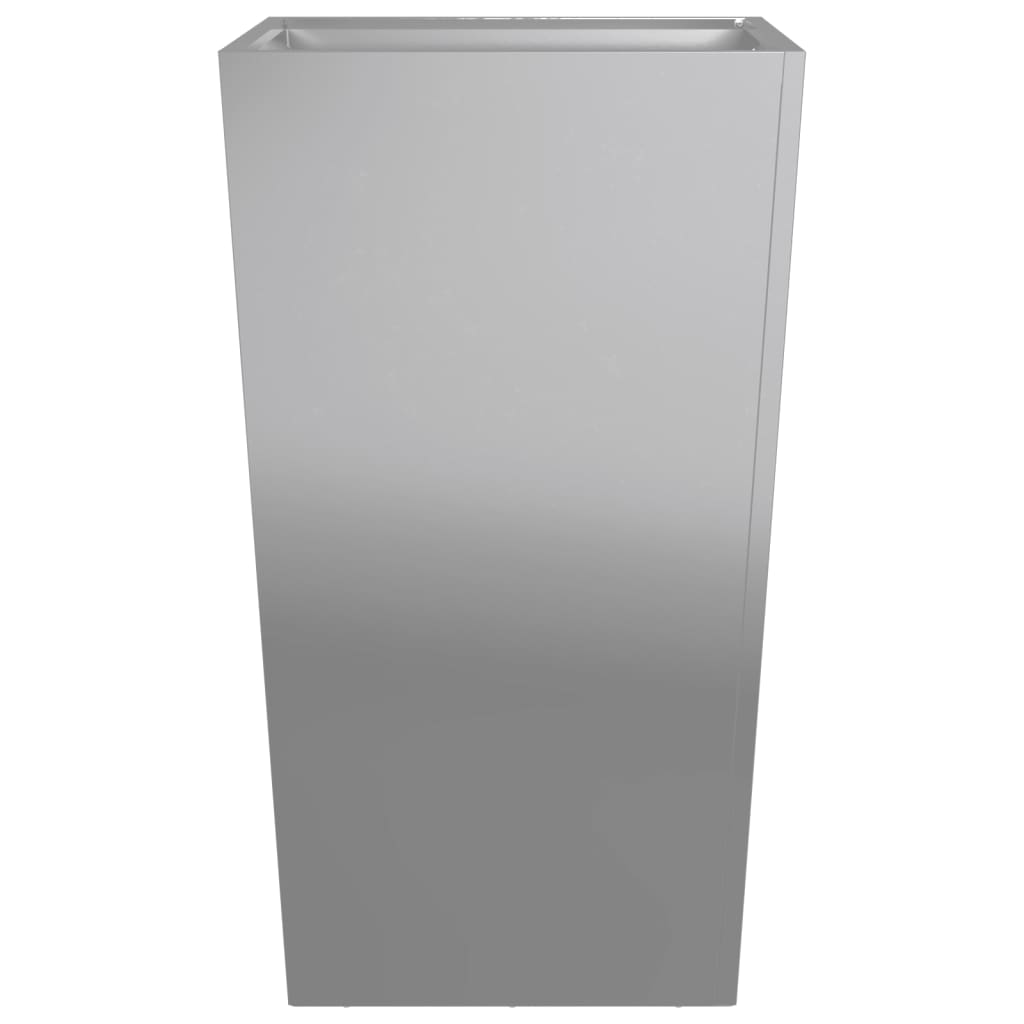 Plantekasser 2 stk 45x45x75 cm galvanisert stål
