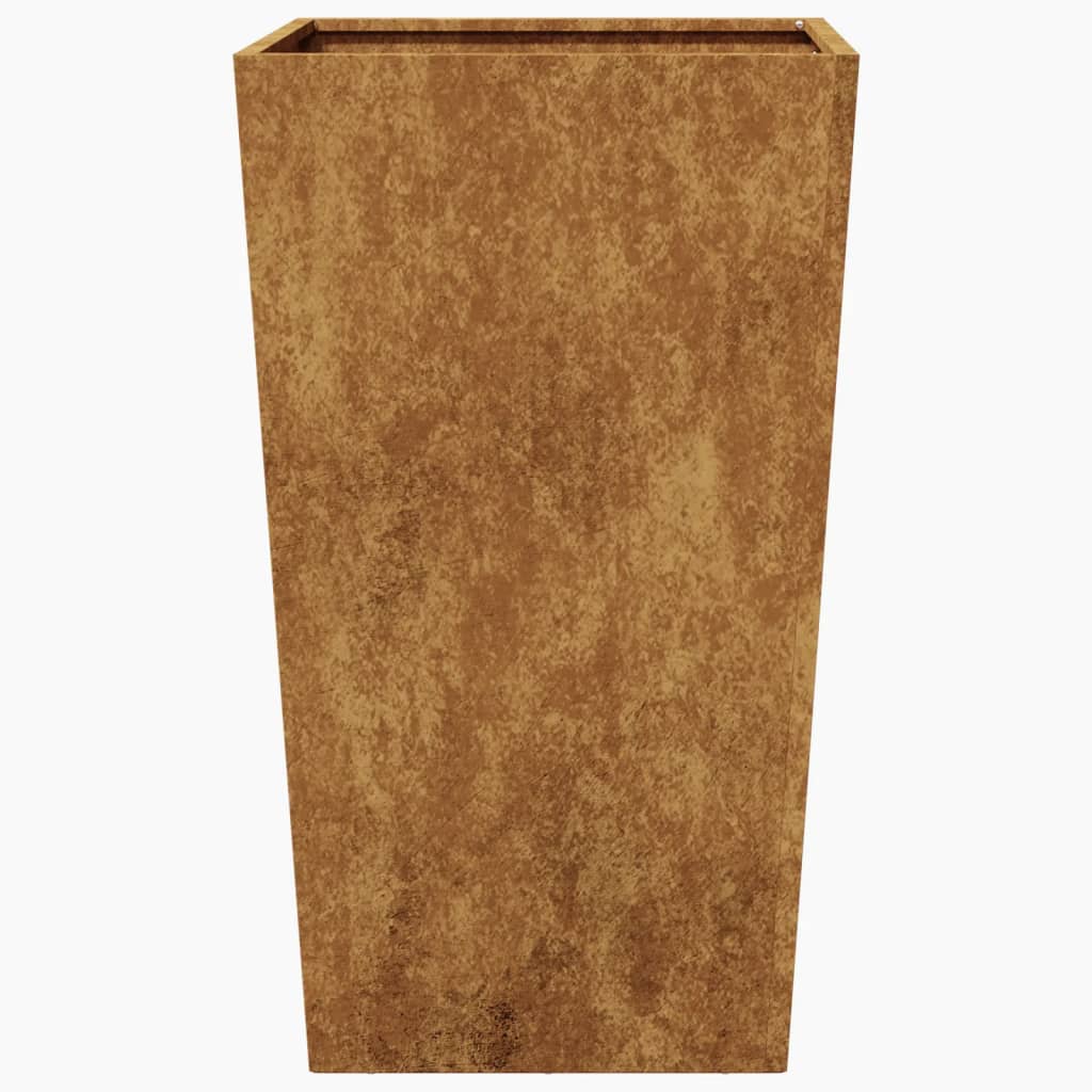 Hageplantekar 45x45x75 cm oksidert stål