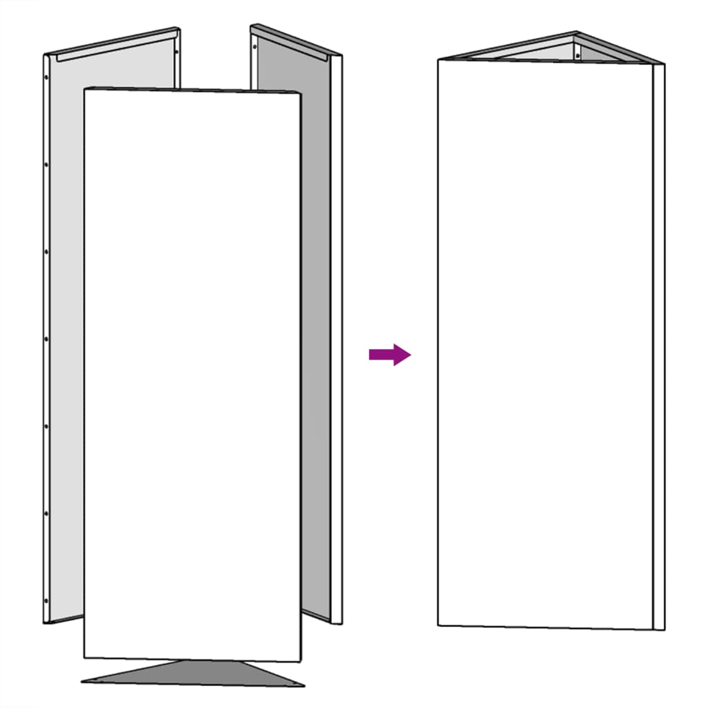 Plantekasser 2 stk svart trekantet 30x26x75 cm stål