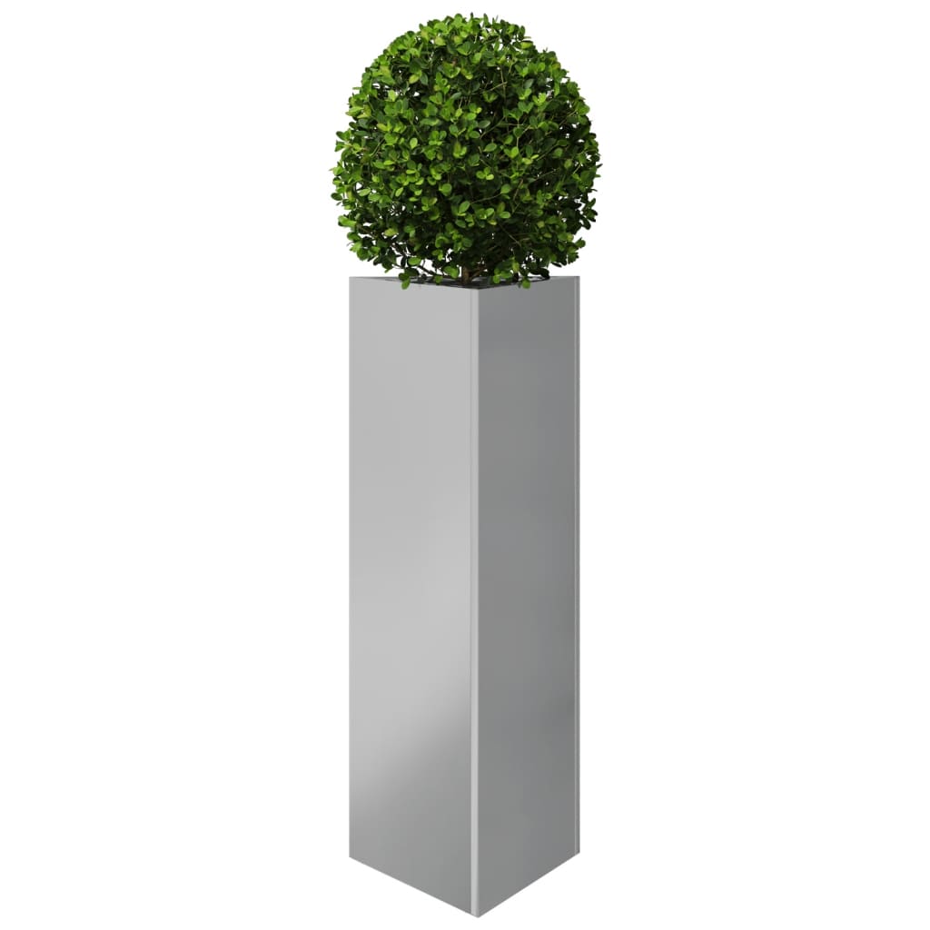 Plantekasser 2 stk 30x26x75 cm galvanisert stål