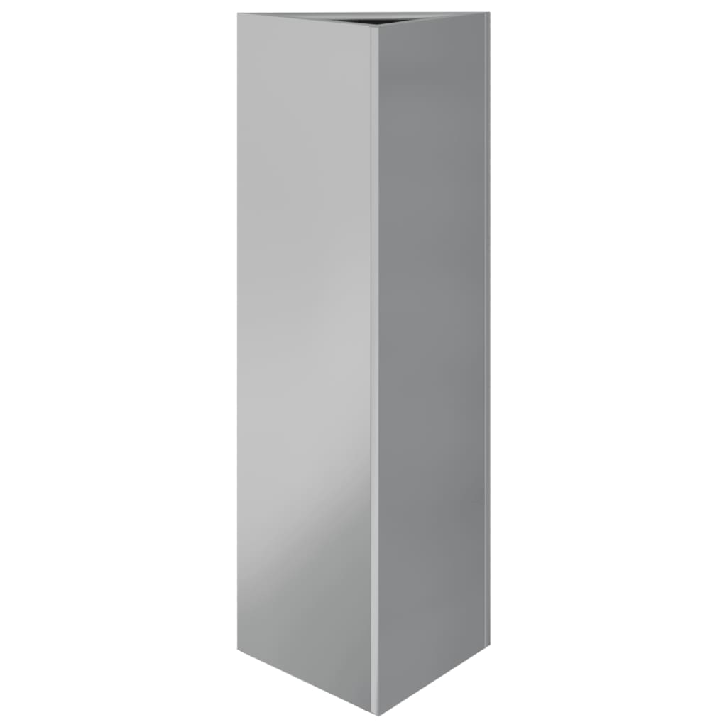 Plantekasser 2 stk 30x26x75 cm galvanisert stål