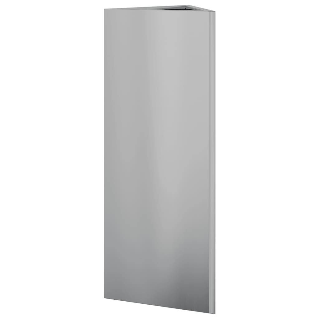 Plantekasser 2 stk 30x26x75 cm galvanisert stål