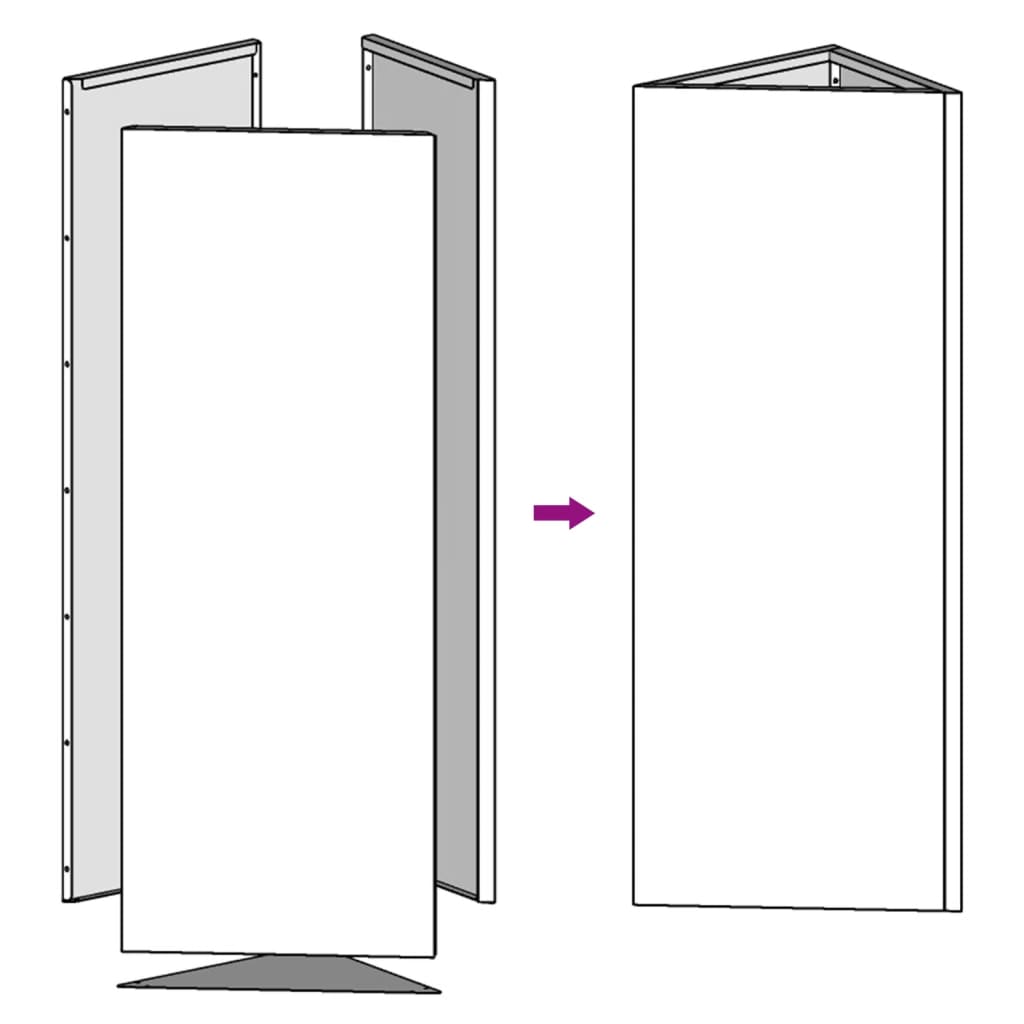 Plantekasser 2 stk 30x26x75 cm galvanisert stål