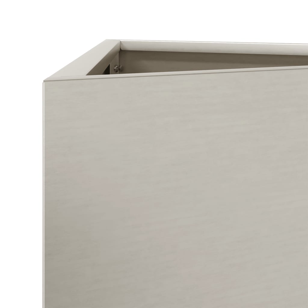 Hageplantekasse Trekantet 30x26x75 cm oksidert stål