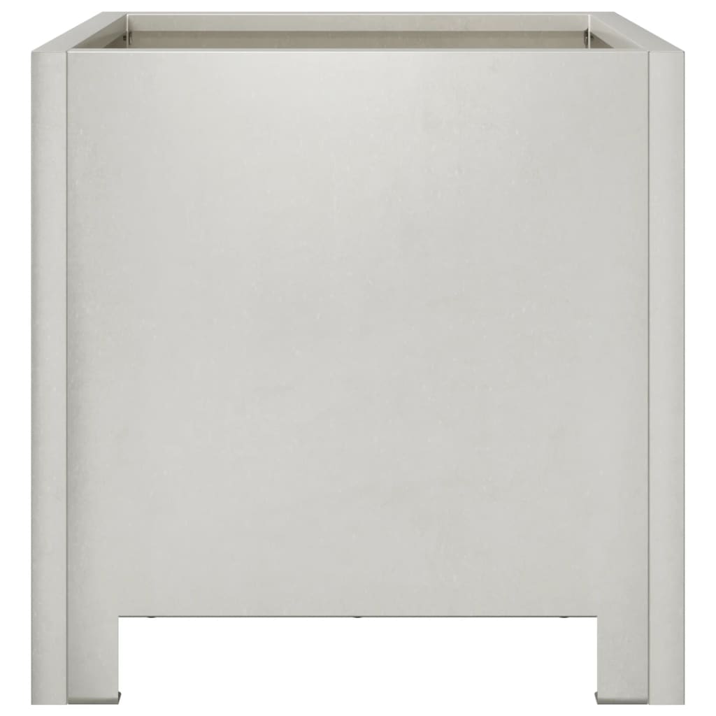 Plantekasser 2 stk 30x30x30 cm rustfritt stål