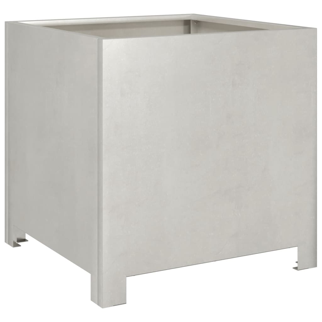 Plantekasser 2 stk 40x40x40 cm rustfritt stål