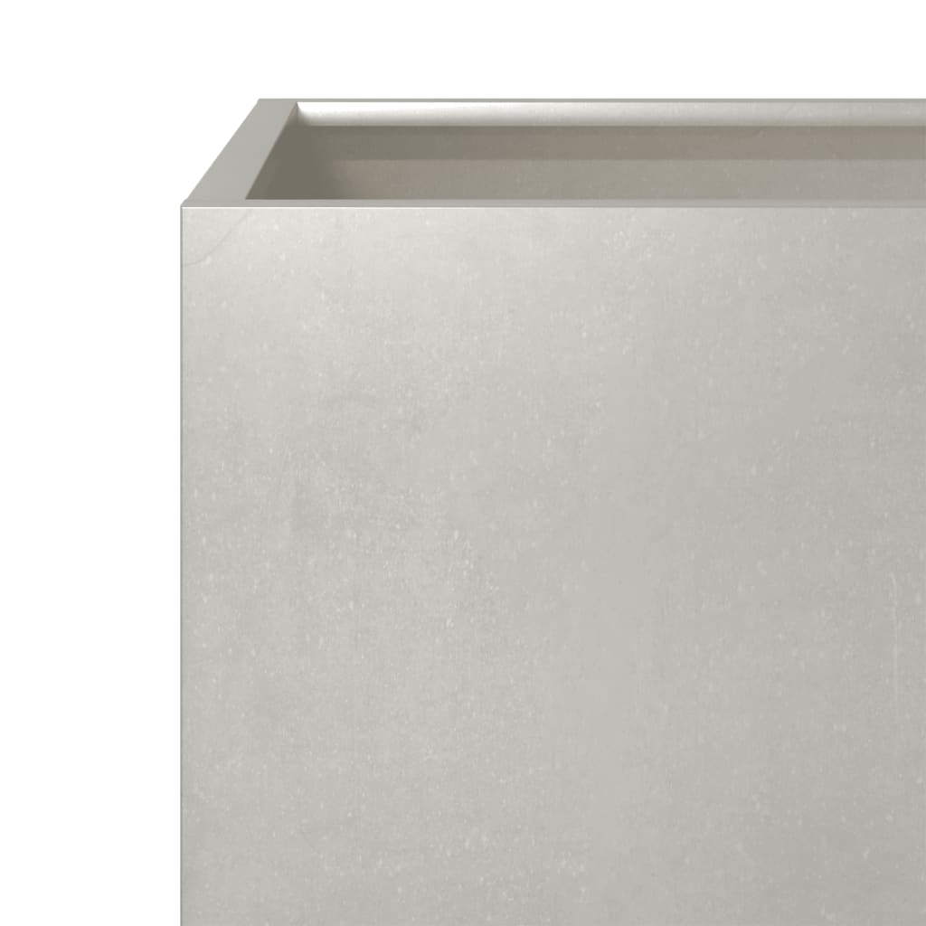 Plantekasser 2 stk 40x40x40 cm rustfritt stål