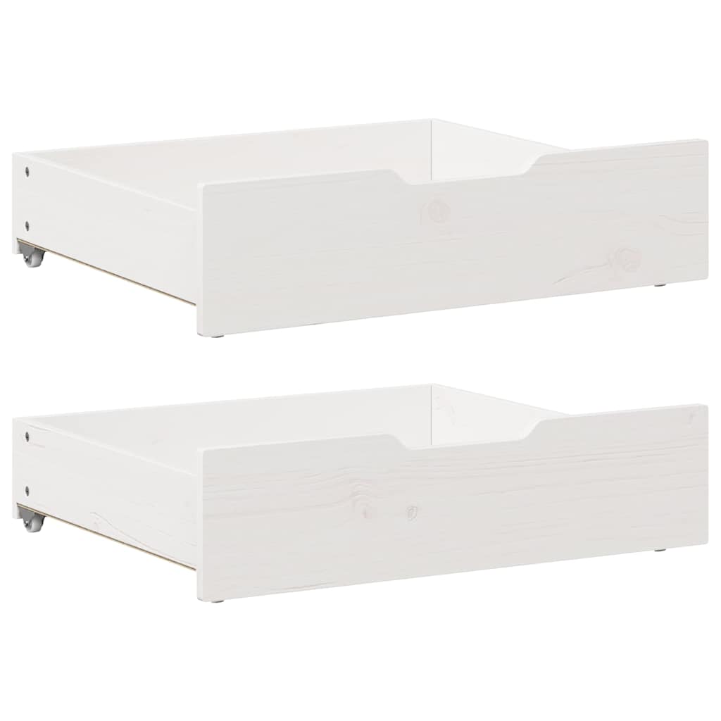 Barnesengeramme med skuffer 80x170 cm heltre furu