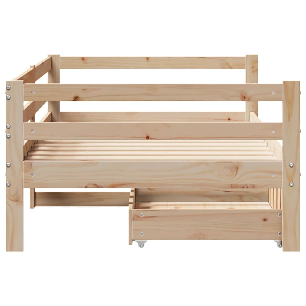 Dagseng med skuffer 90x200 cm heltre furu