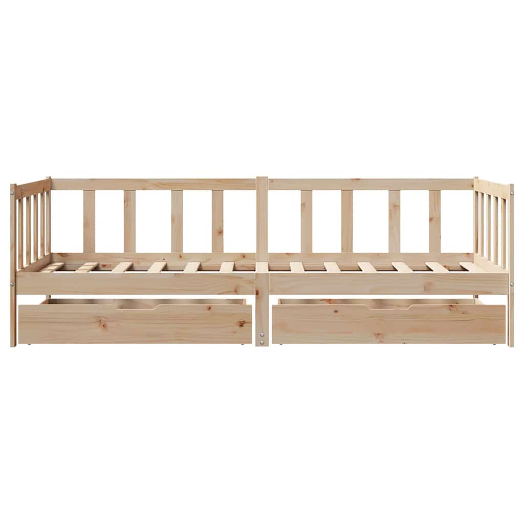 Dagseng med skuffer 80x200 cm heltre furu