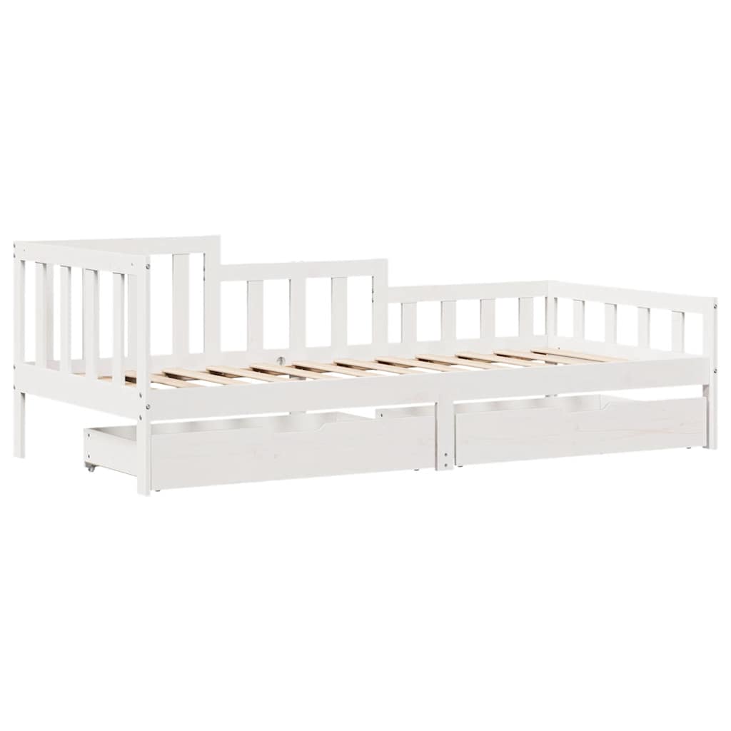Dagseng med skuffer 90x190 cm heltre furu