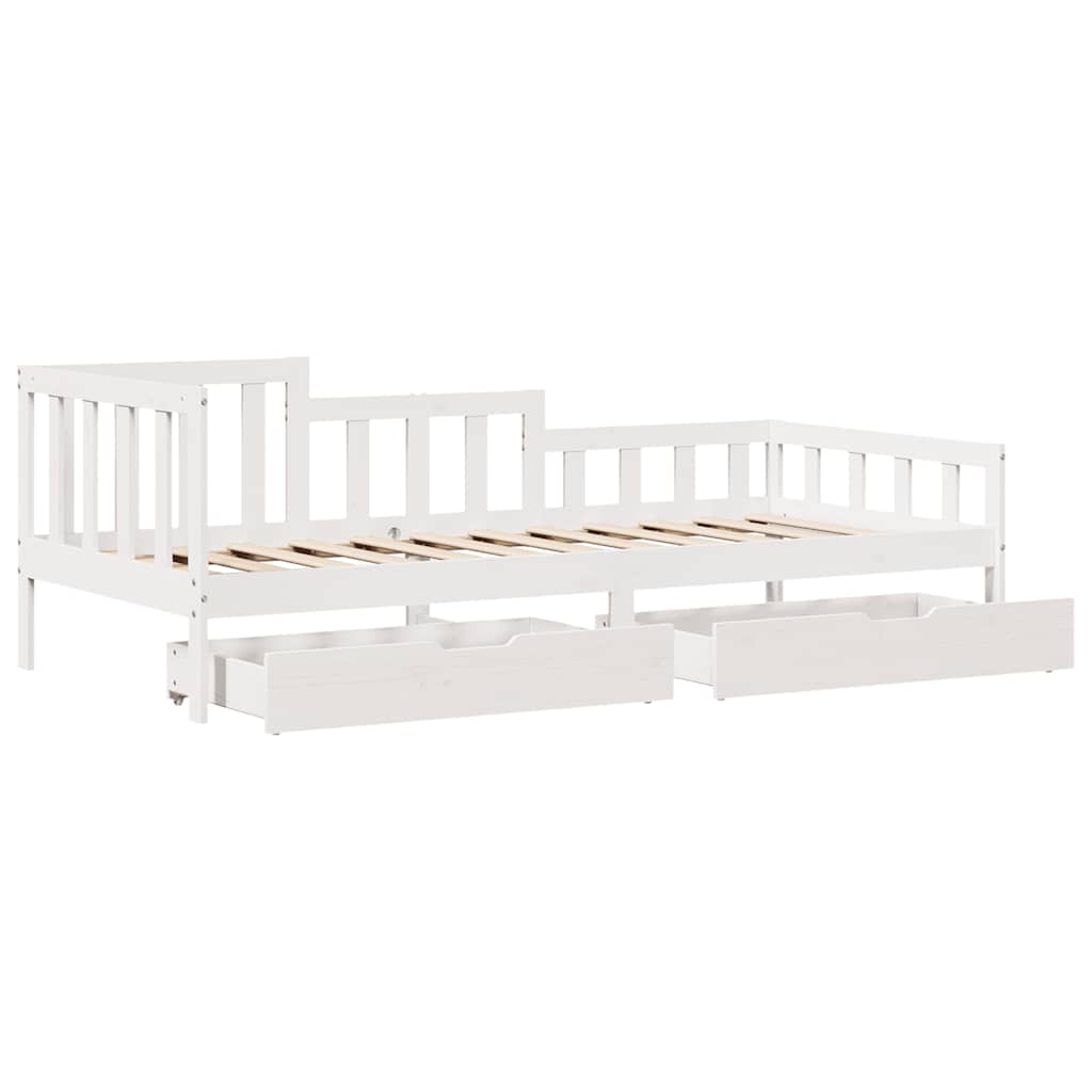 Dagseng med skuffer 90x190 cm heltre furu
