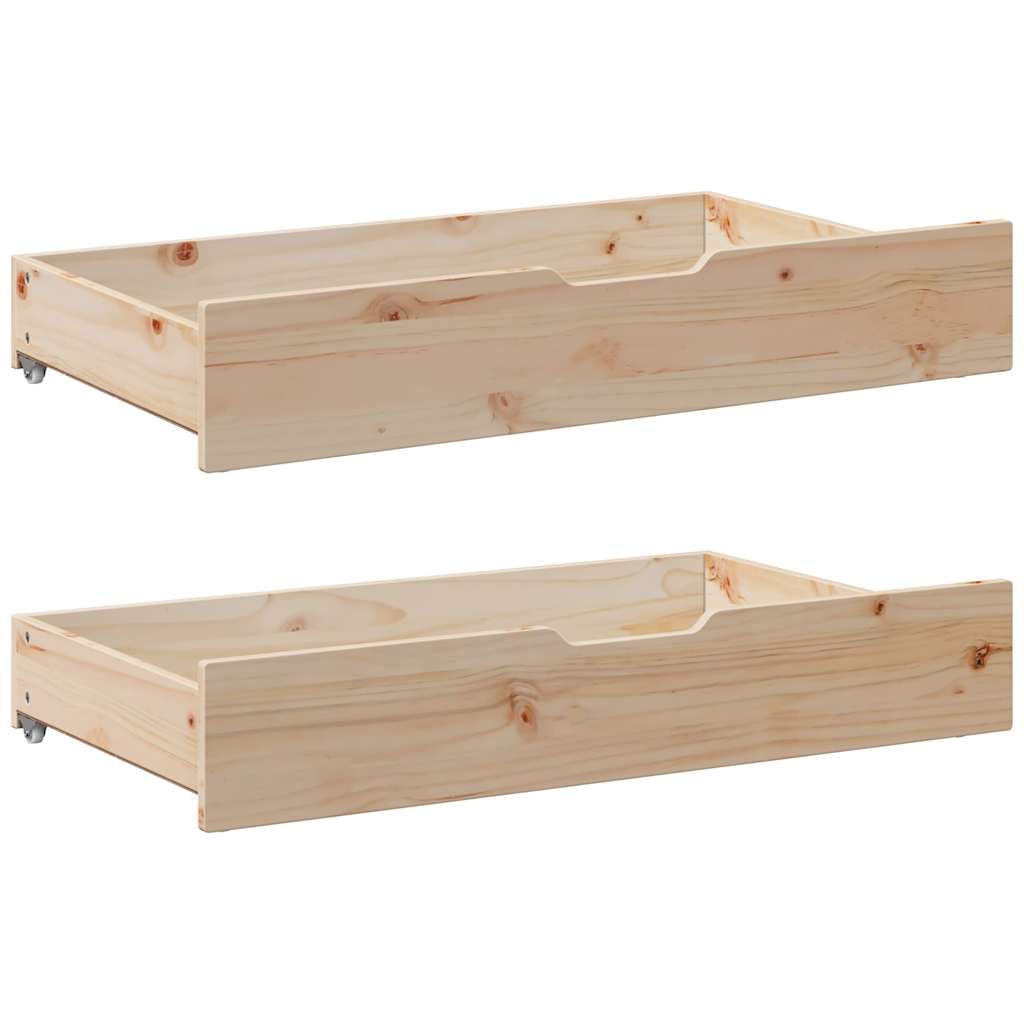 Dagseng med skuffer 90x200 cm heltre furu