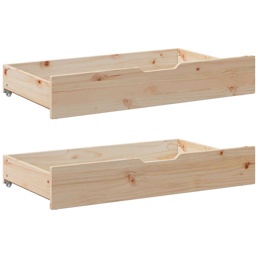 Dagseng med skuffer 90x200 cm heltre furu