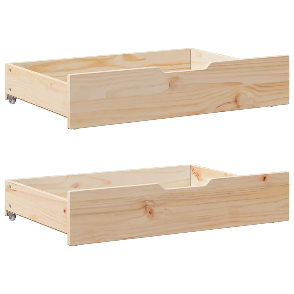 Dagseng med skuffer 90x200 cm heltre furu