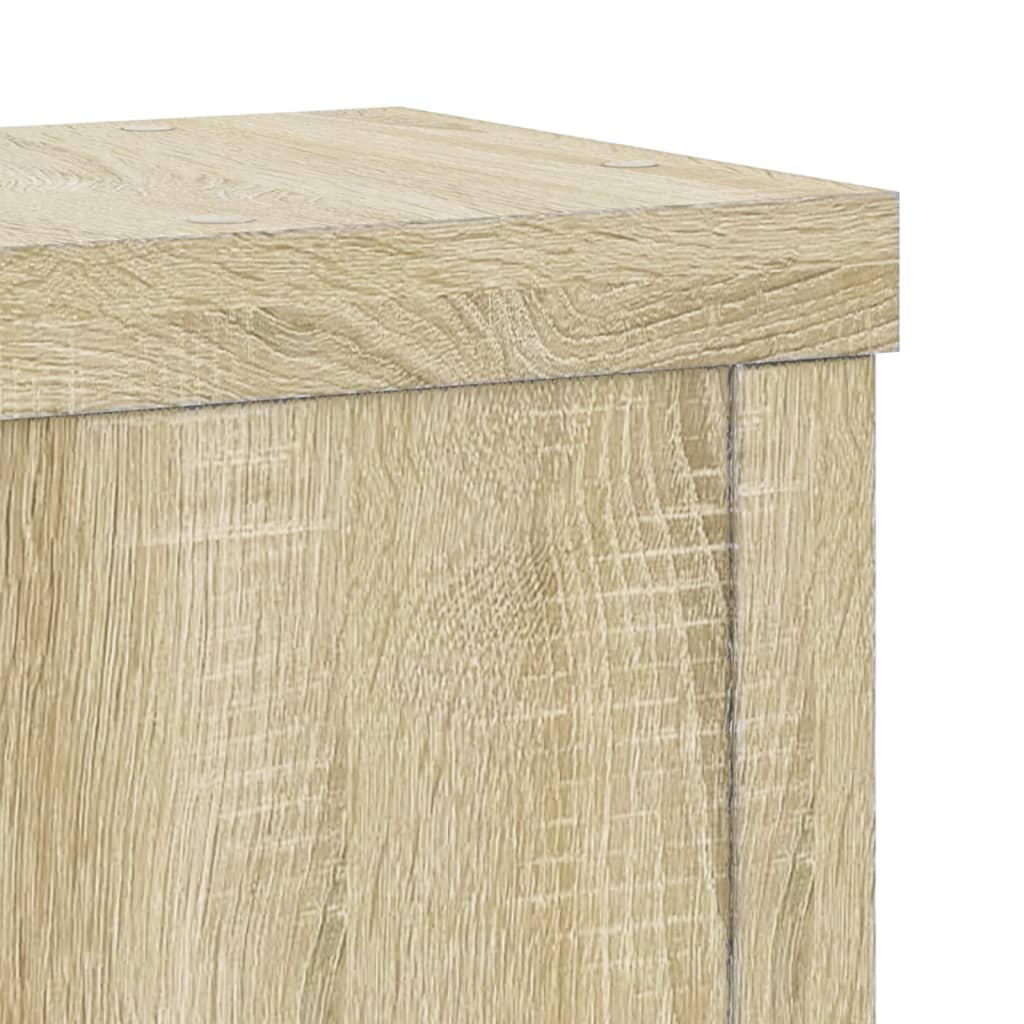 Plantestativer 2 stk sonoma eik 10x10x18 cm konstruert tre