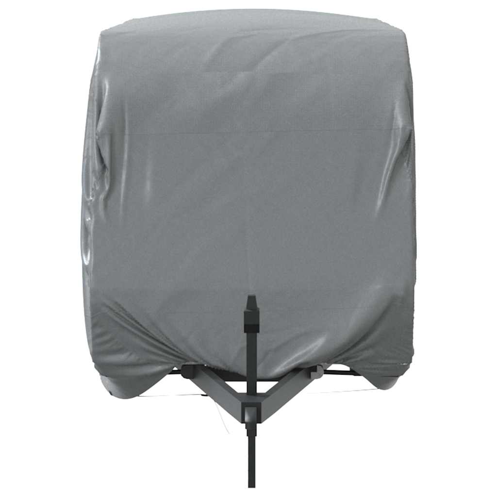 Campingvogntrekk grå 460x250x220 cm ikke-vevet stoff
