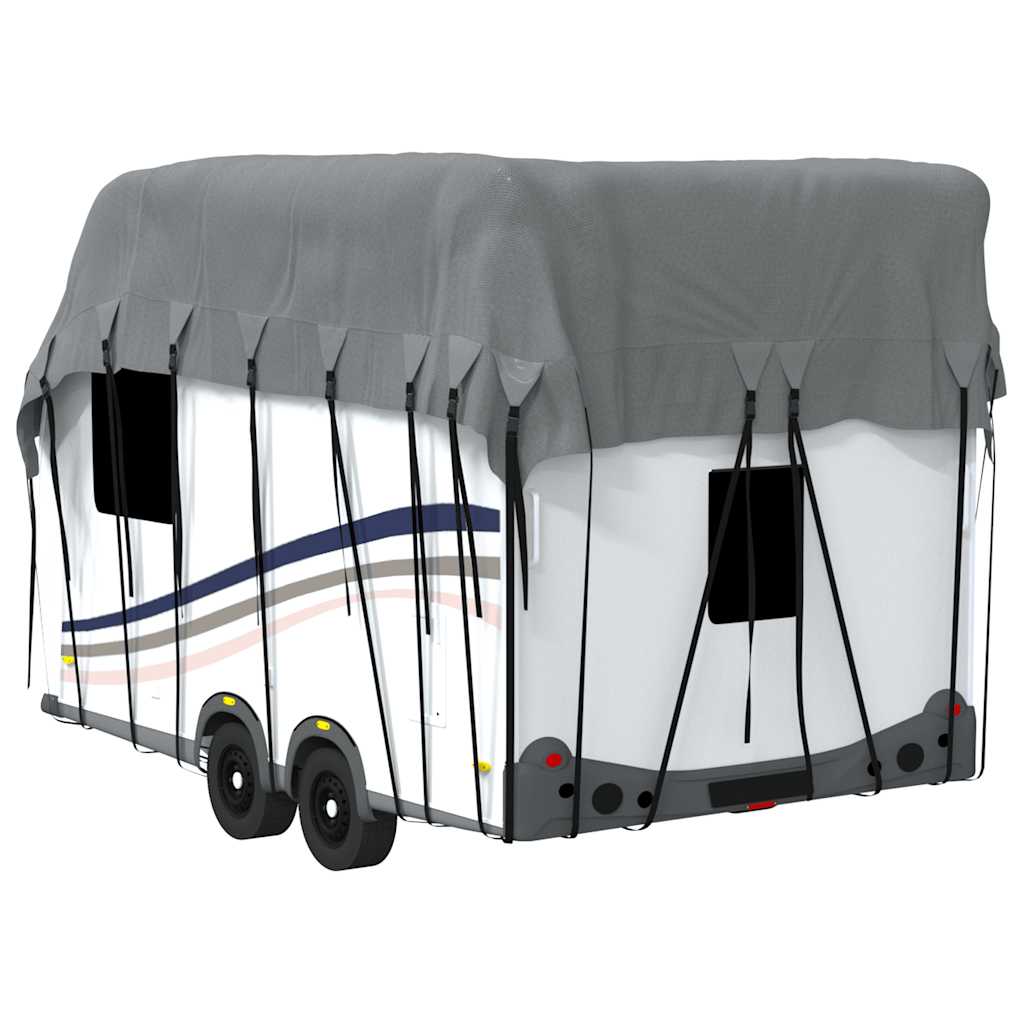Caravan Taktrekk grå 500x300 cm ikke-vevet stoff