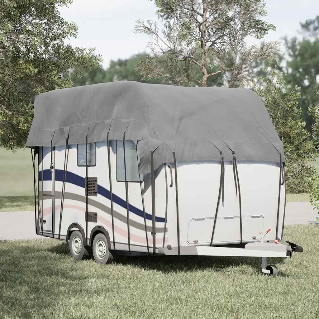 Caravan Taktrekk grå 600x300 cm ikke-vevet stoff
