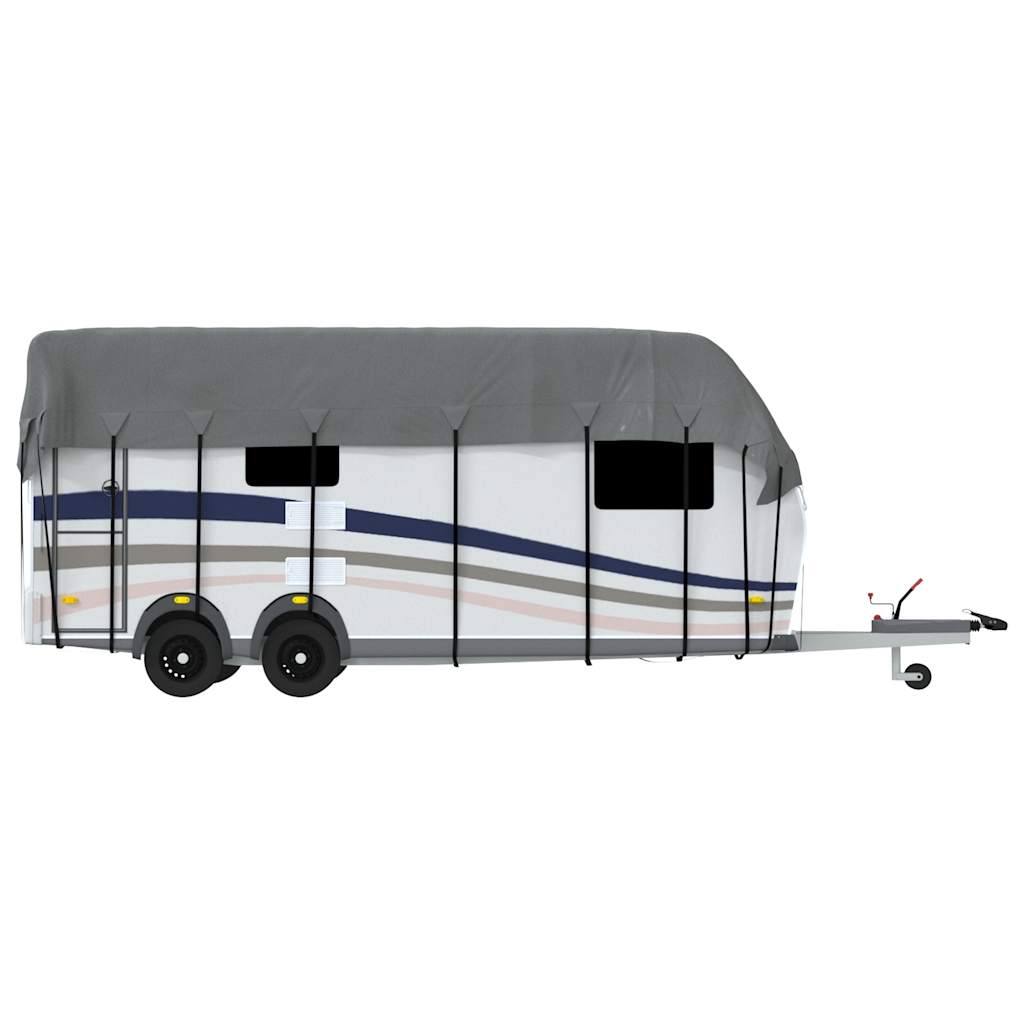 Caravan Taktrekk grå 800x300 cm ikke-vevet stoff