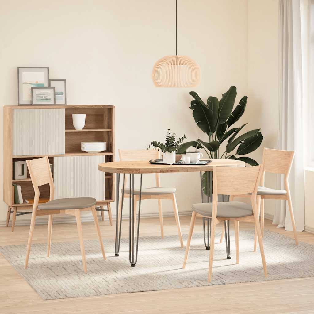 hårnålsben til konsollbord til konsollbord 4 stk naturstål 72 cm massivt stål