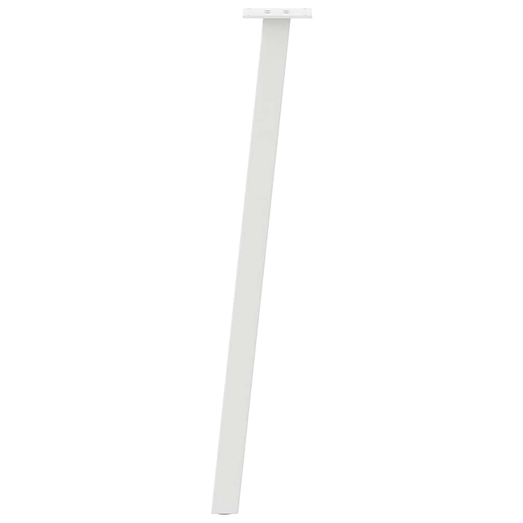 Konsollbordben 4 stk hvite 72 cm stål