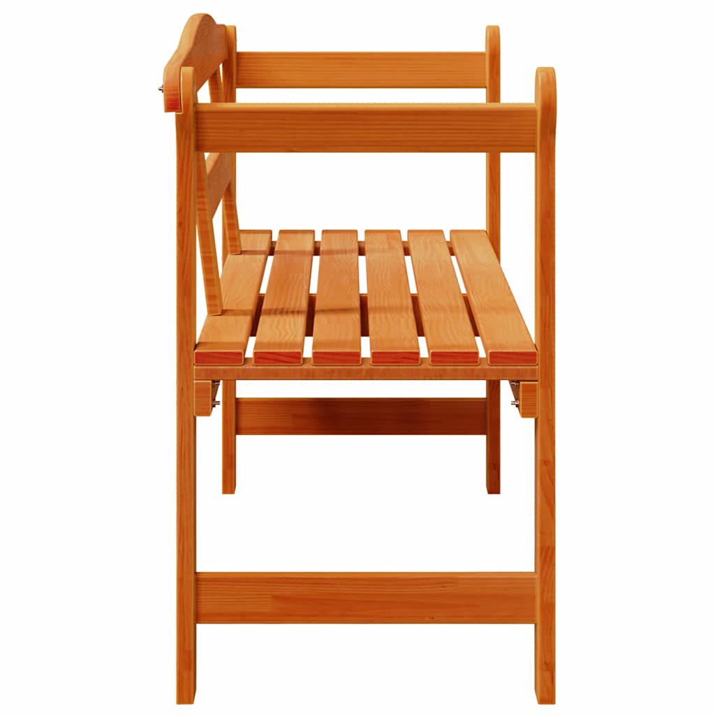 Utendørs benk Brun 119 x 76 x 44cm Heltre furu