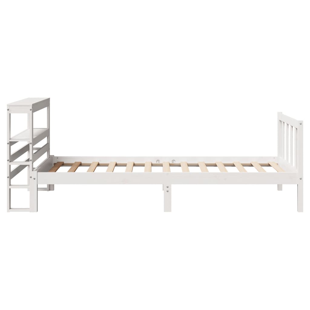 Sengeramme uten madrass hvit 90x190 cm heltre furu