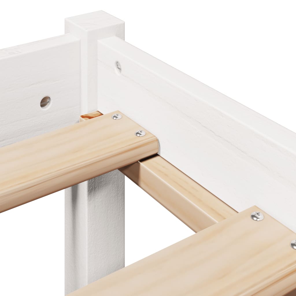 Sengeramme uten madrass hvit 90x190 cm heltre furu