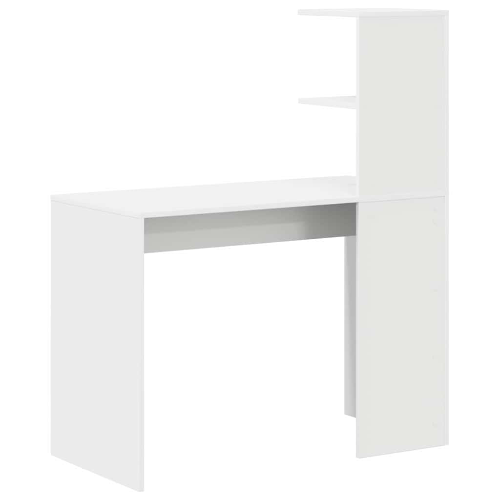 Hvit skrivebord Hvit MDF Kompakt Dekorative innlegg Skrivebord