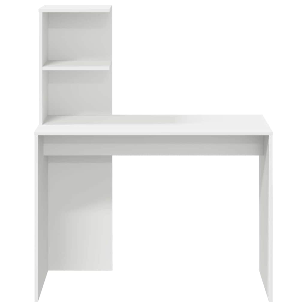 Hvit skrivebord Hvit MDF Kompakt Dekorative innlegg Skrivebord