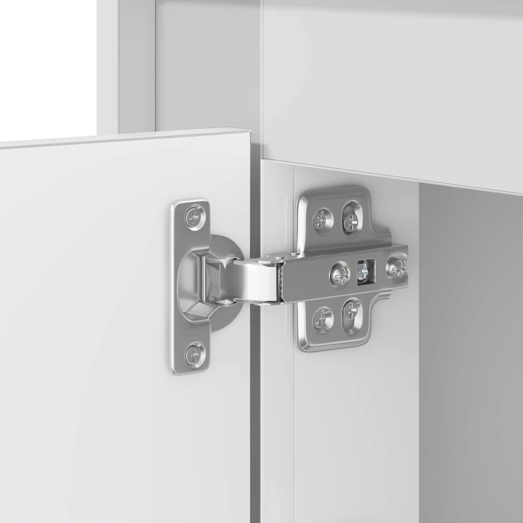 Nattbordskap med Hvit 44 x 34,5 x 45 cm Konstruert tre