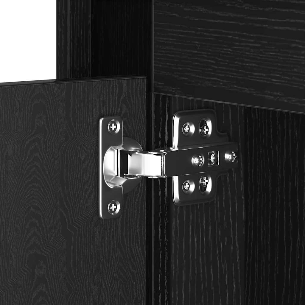 Nattbordskap med Svart 44 x 34,5 x 45 cm Konstruert tre