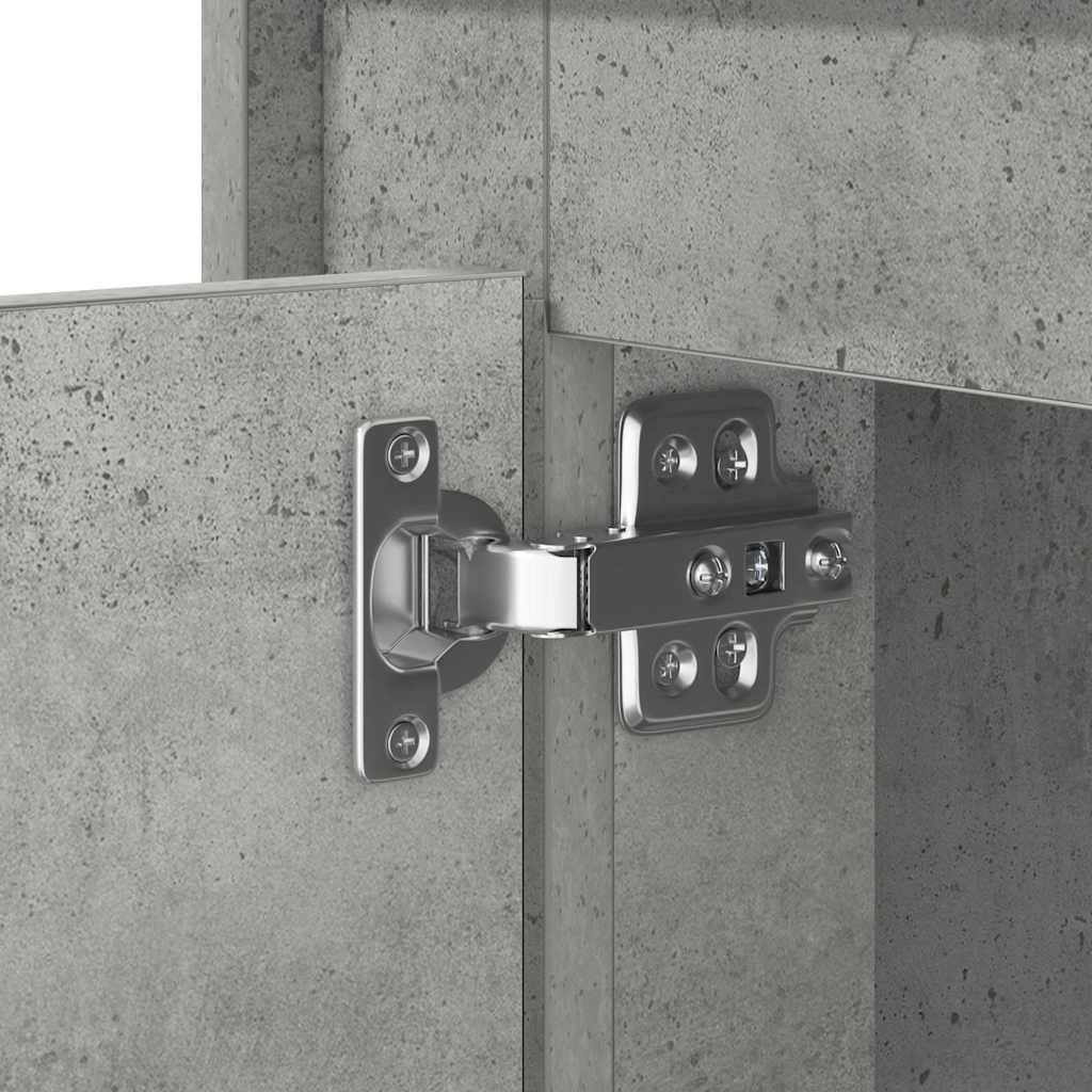 Nattbordskap med Betonggrå 44 x 34,5 x 45 cm Konstruert tre