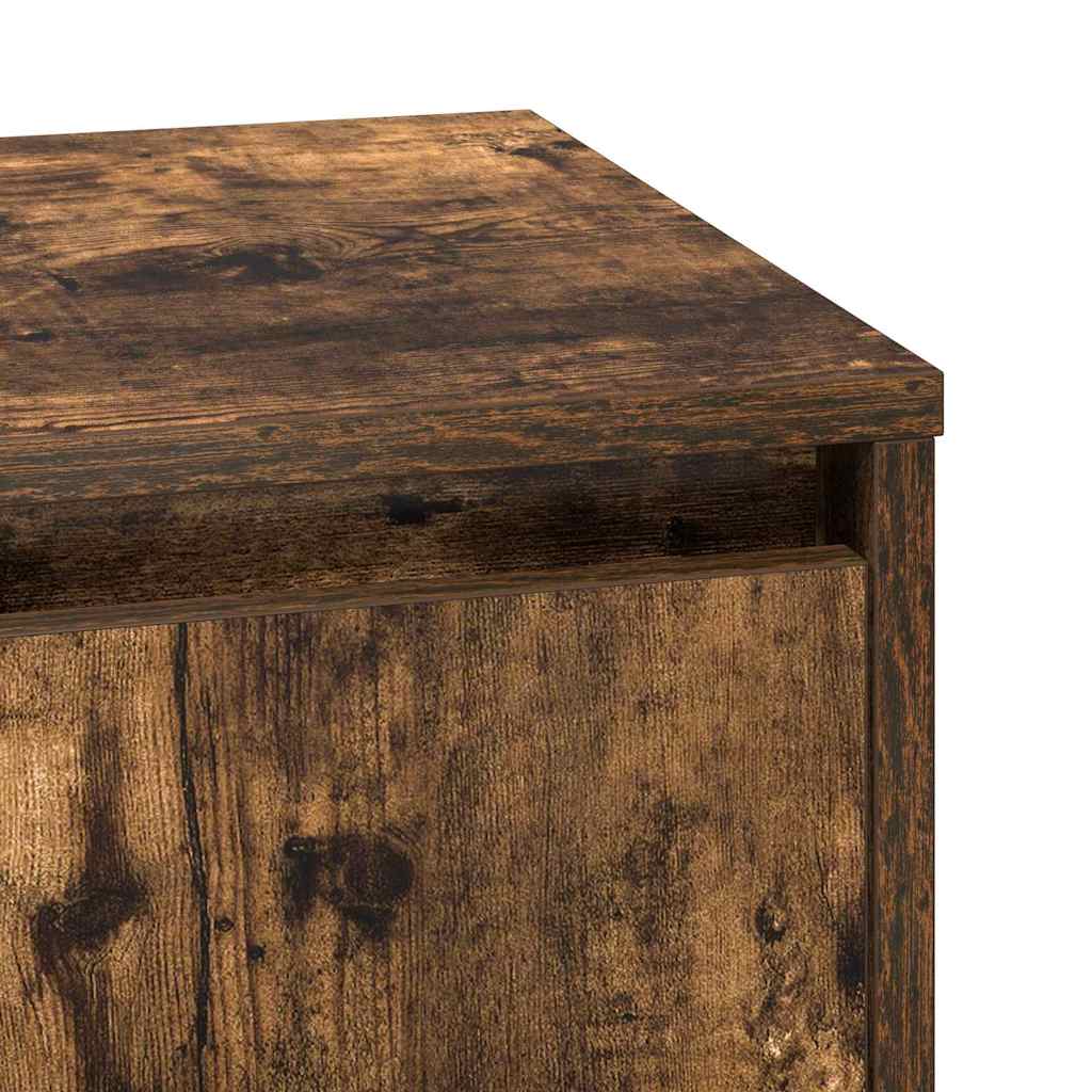 Nattbordskap med Røkt eik 39 x 34.5 x 50 cm Konstruert tre