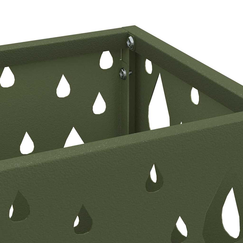 Parasollstativ Olivengrønn 15,5 x 15,5 x 49 cm Metall