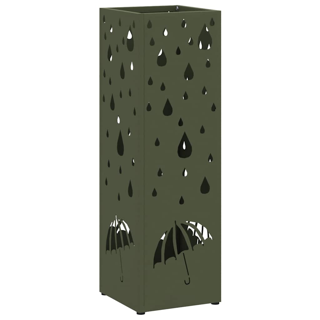 Parasollstativ Olivengrønn 15,5 x 15,5 x 49 cm Metall