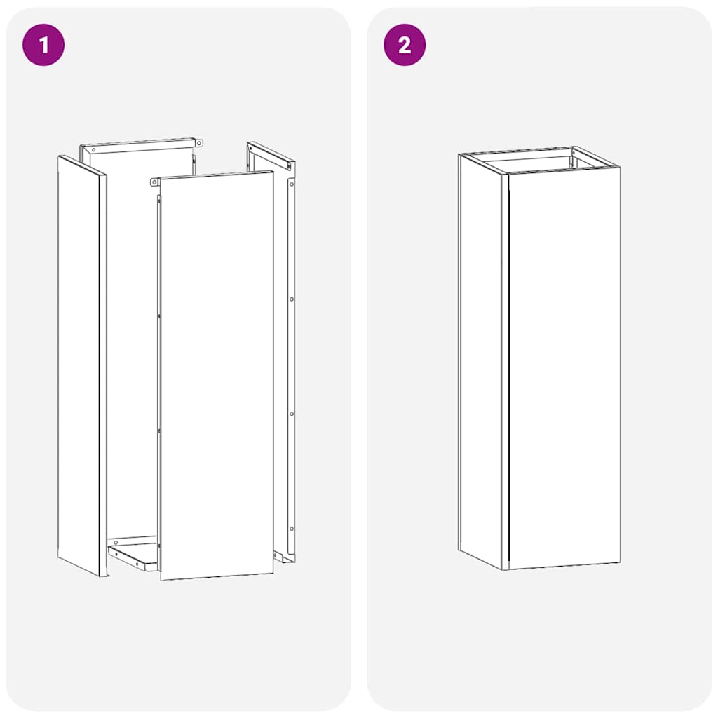 Parasollstativ Hvit 15,5 x 15,5 x 49 cm Metall