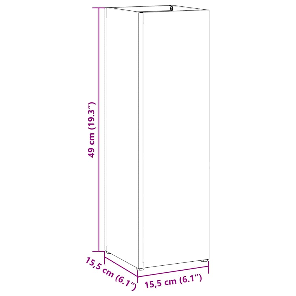 Parasollstativ Hvit 15,5 x 15,5 x 49 cm Metall
