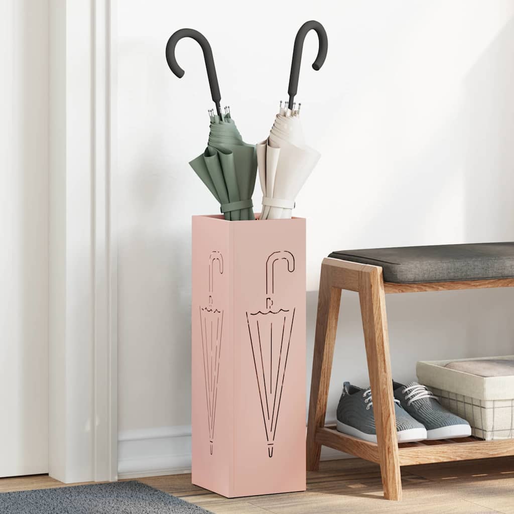 Parasollstativ Rosa 15,5 x 15,5 x 49 cm Metall