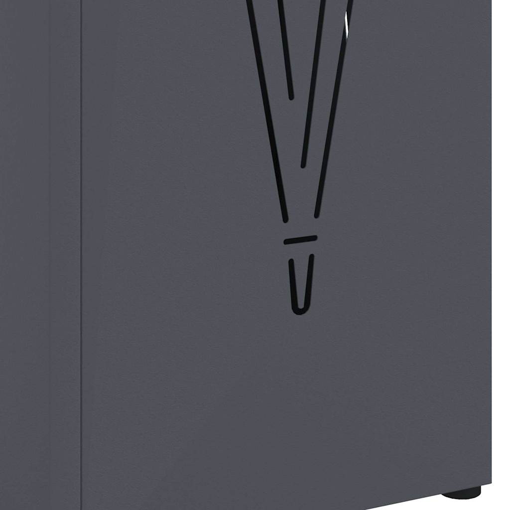 Parasollstativ Antrasitt 15,5 x 15,5 x 49 cm Metall