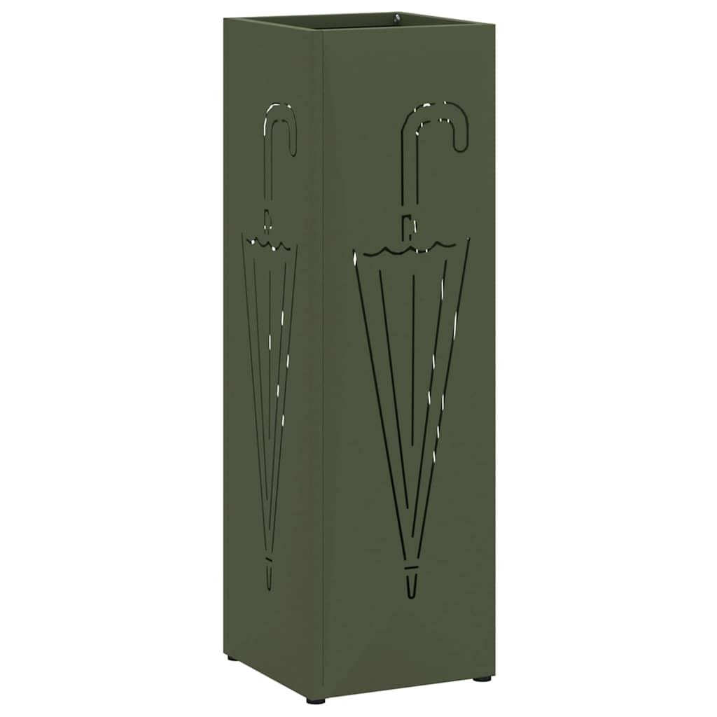 Parasollstativ Olivengrønn 15,5 x 15,5 x 49 cm Metall