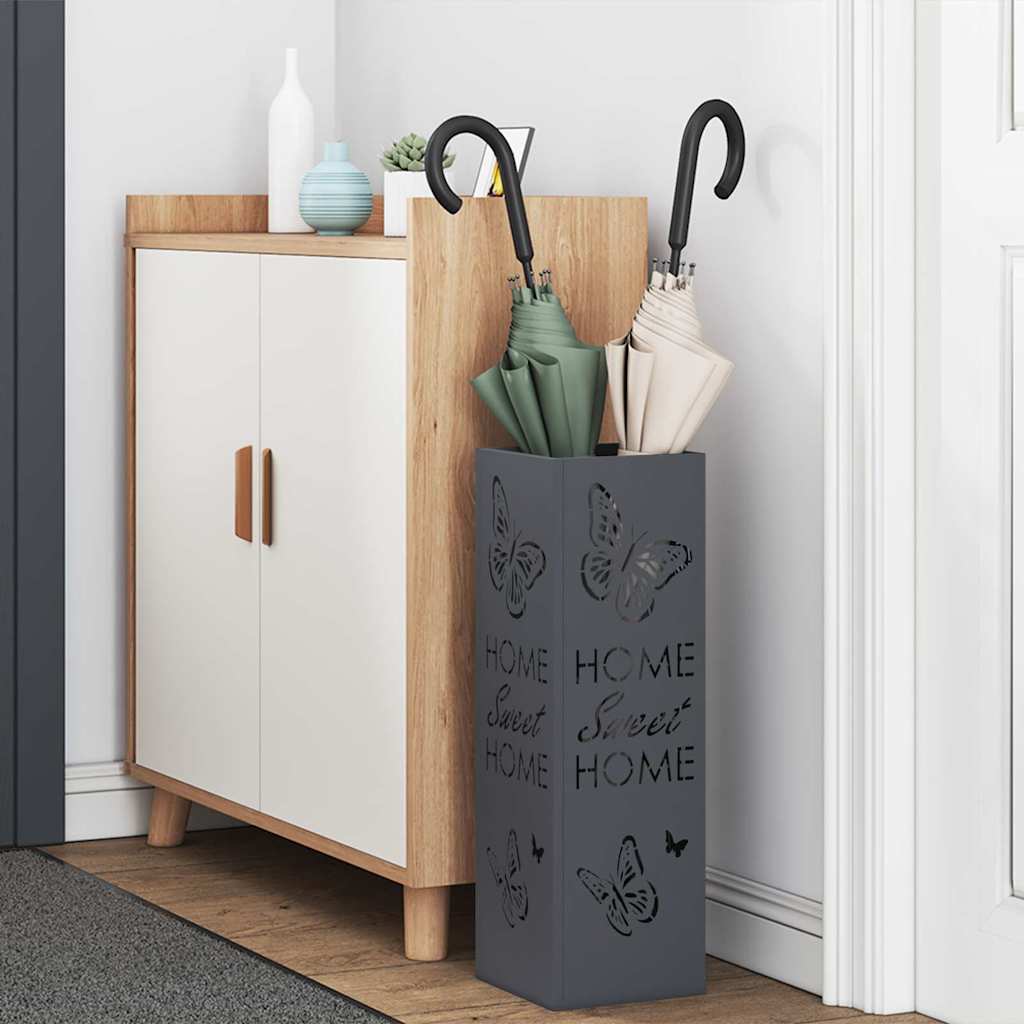 Parasollstativ Antrasitt 15,5 x 15,5 x 49 cm Metall