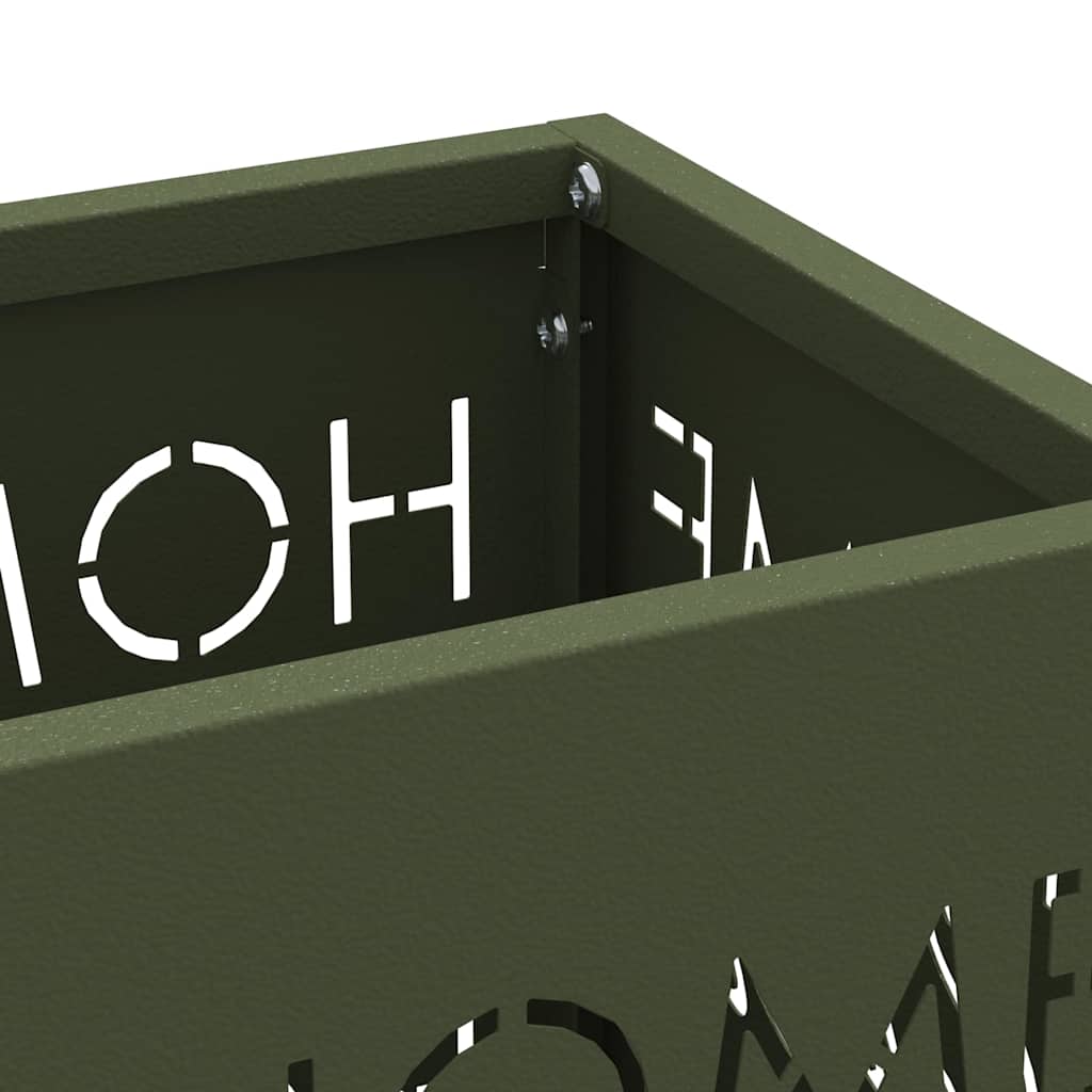 Parasollstativ Olivengrønn 15,5 x 15,5 x 49 cm Stål