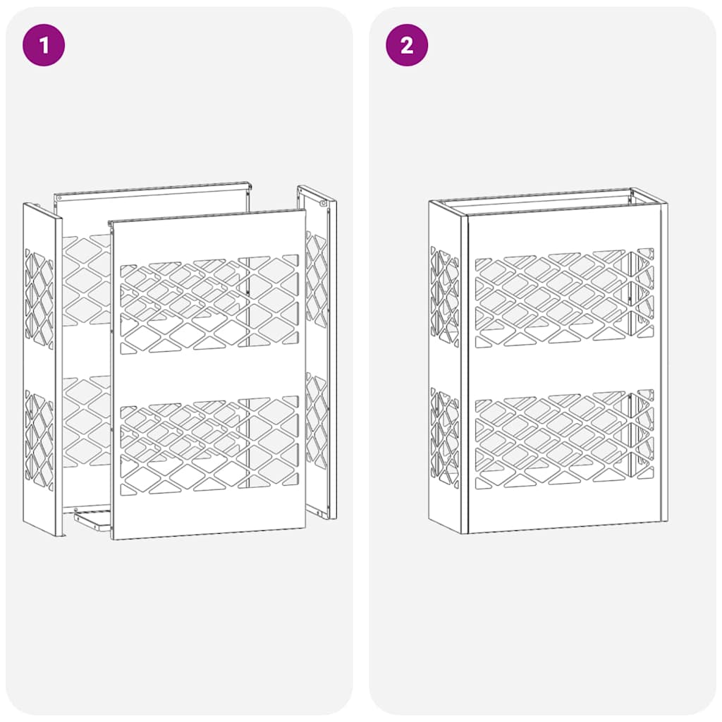 Parasollstativ med lagring Svart 28 x 12 x 41 cm Metall