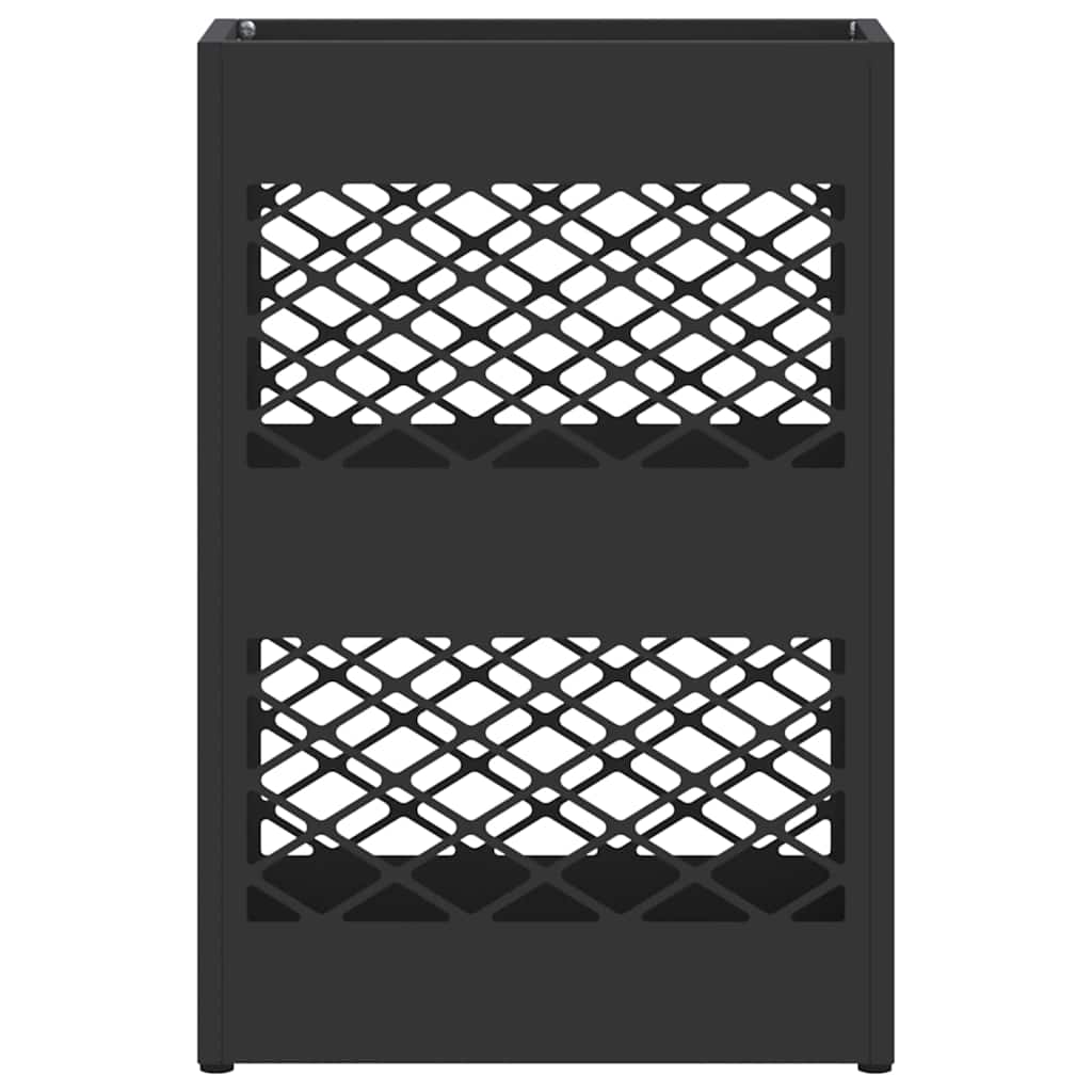 Parasollstativ med lagring Svart 28 x 12 x 41 cm Metall